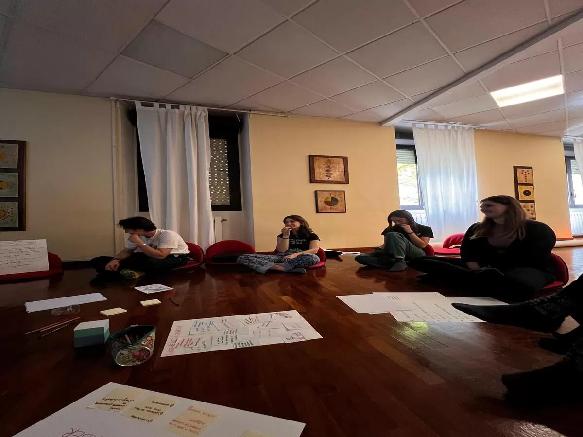 Volunteers working in groups