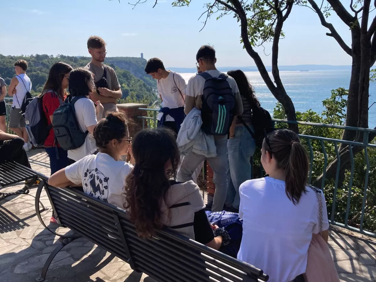 International students on the Rilke trail