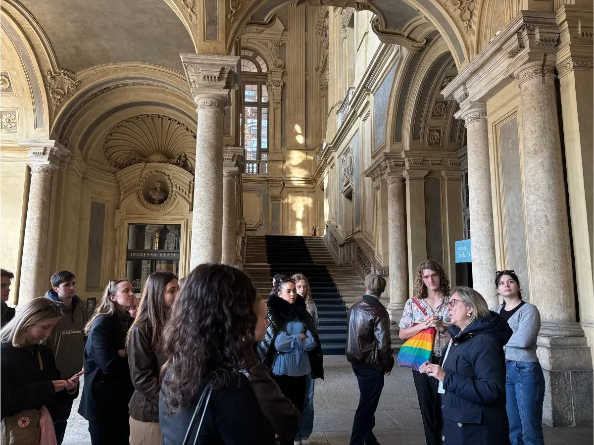 During guide explanation