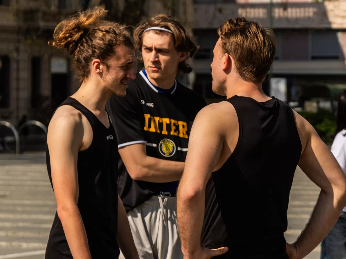 people playing basketball