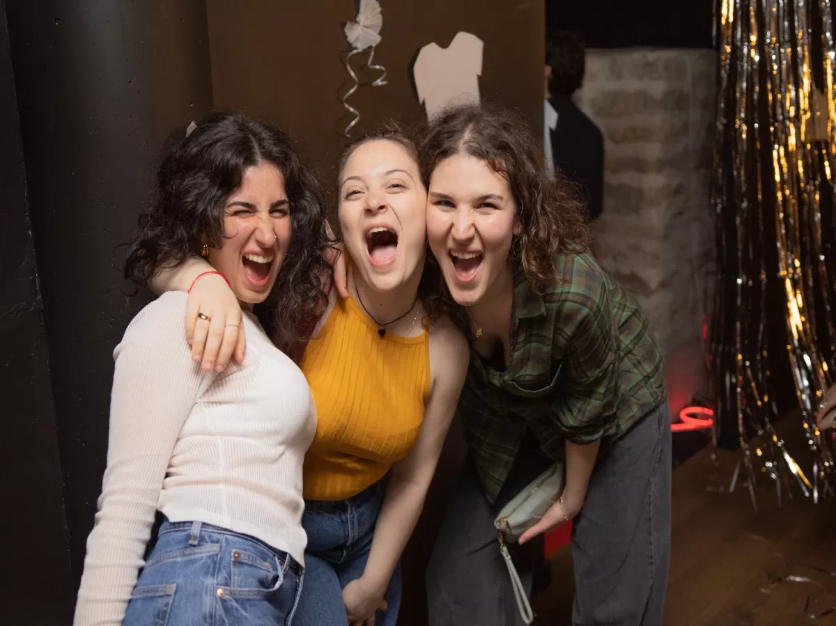 Students posing together