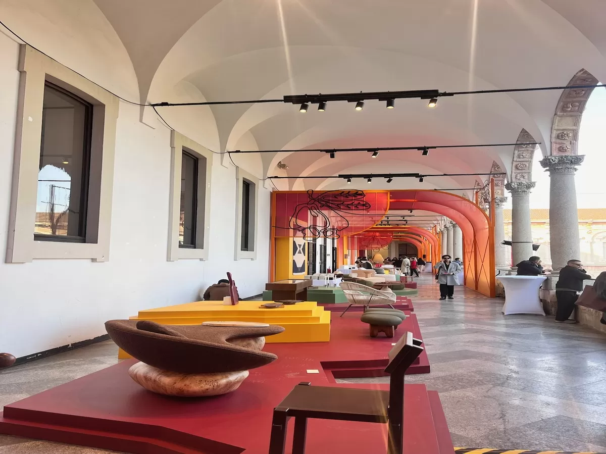 some interior design objects part of the exhibition