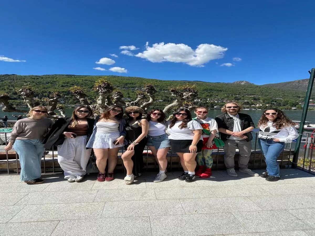 group photo on a Lake Maggiore's island