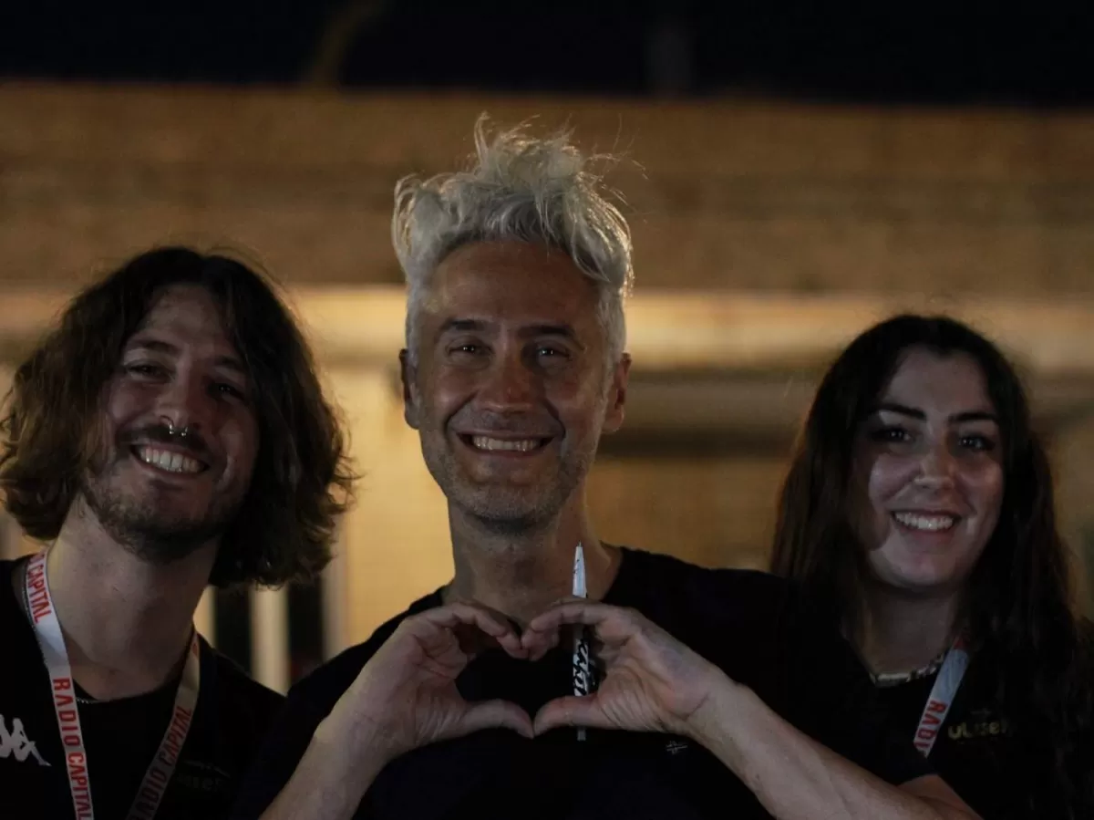 2 volunteers and a famous Italian Professor