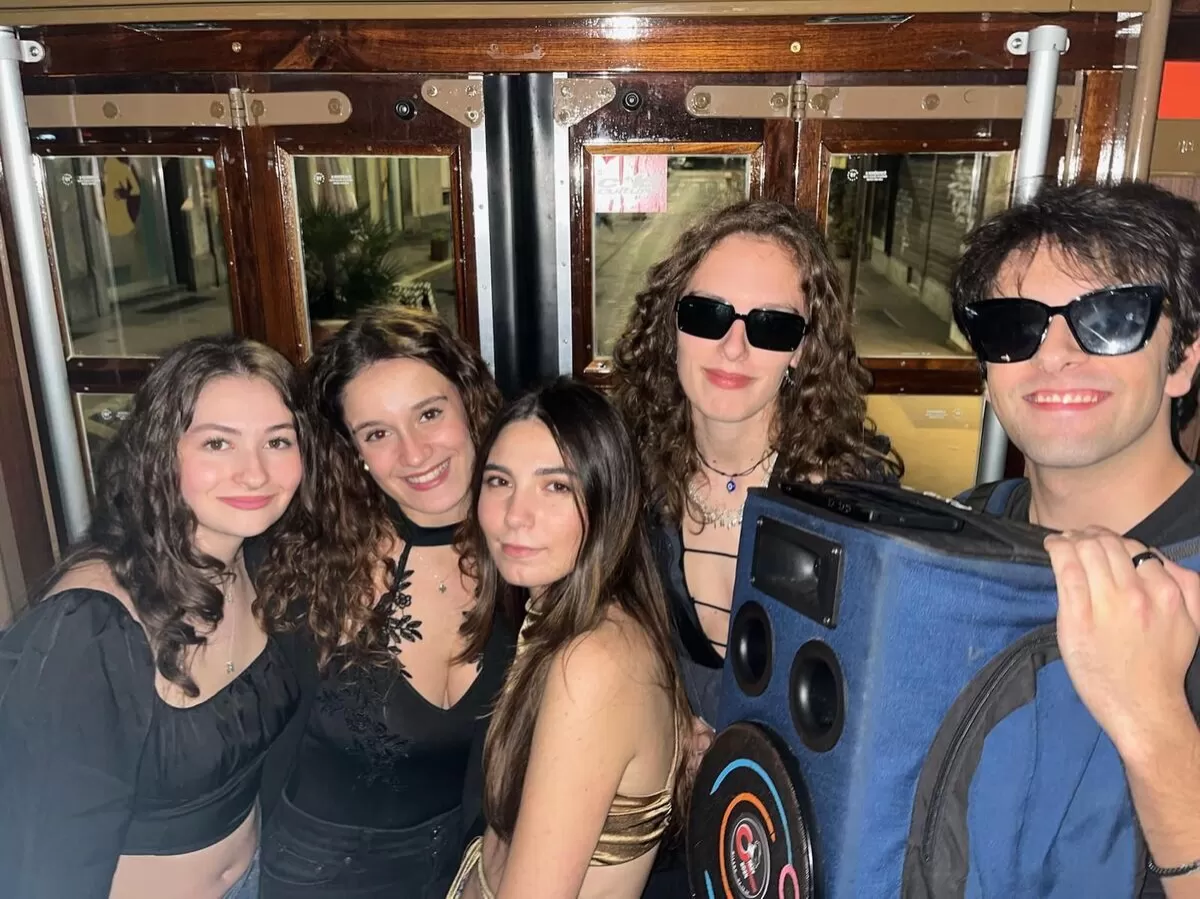 Volunteers enjoying the party