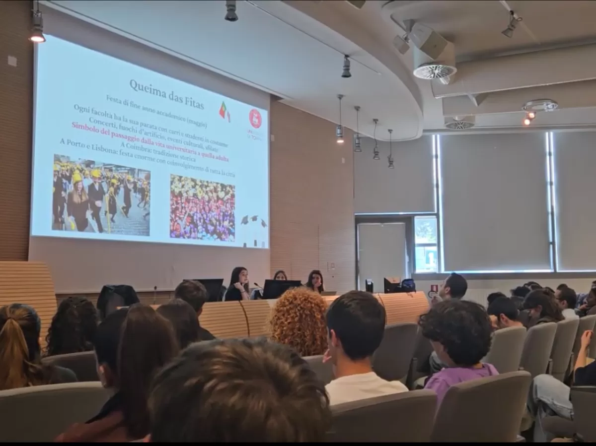 Our volunteer talking about her experience