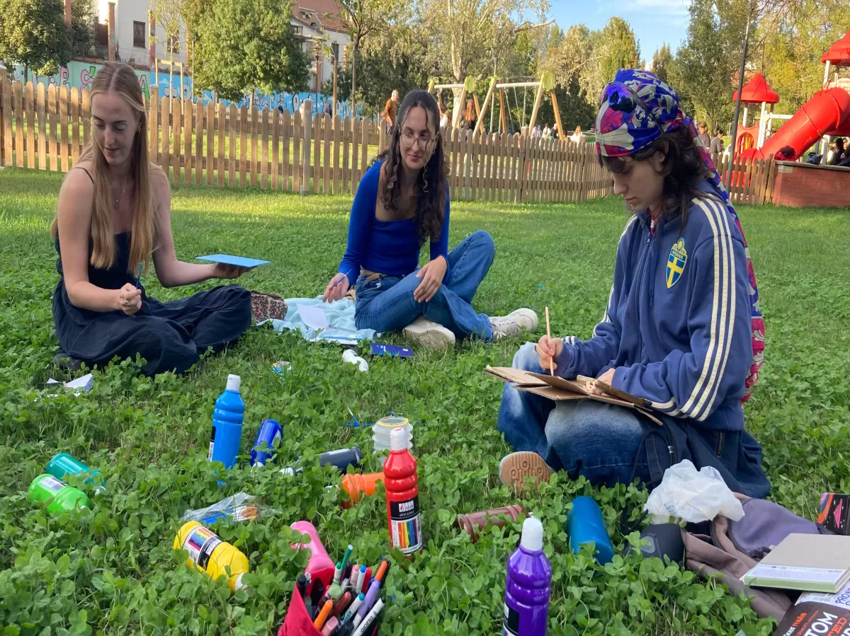 Girls' work in progress