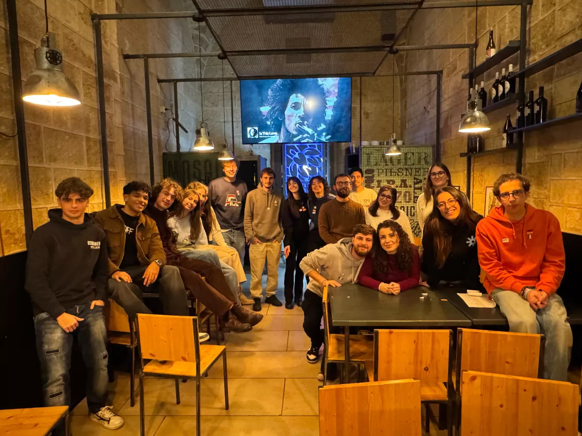 International students and local volunteers practicing various languages