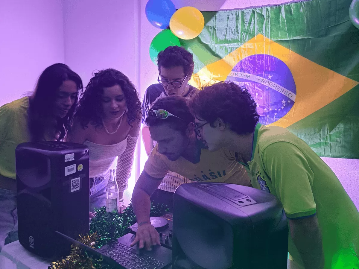 The brasilians being DJs