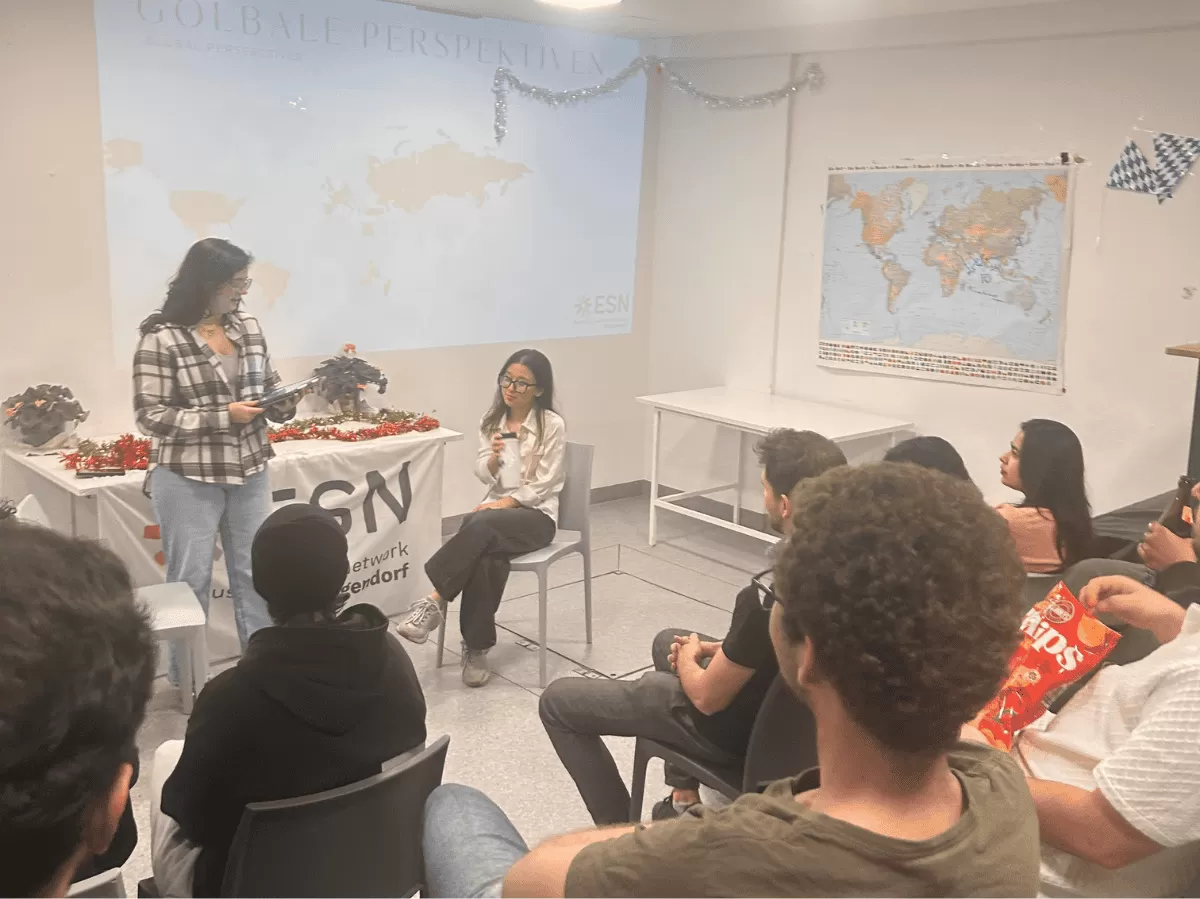 Group listening to hosts presentation