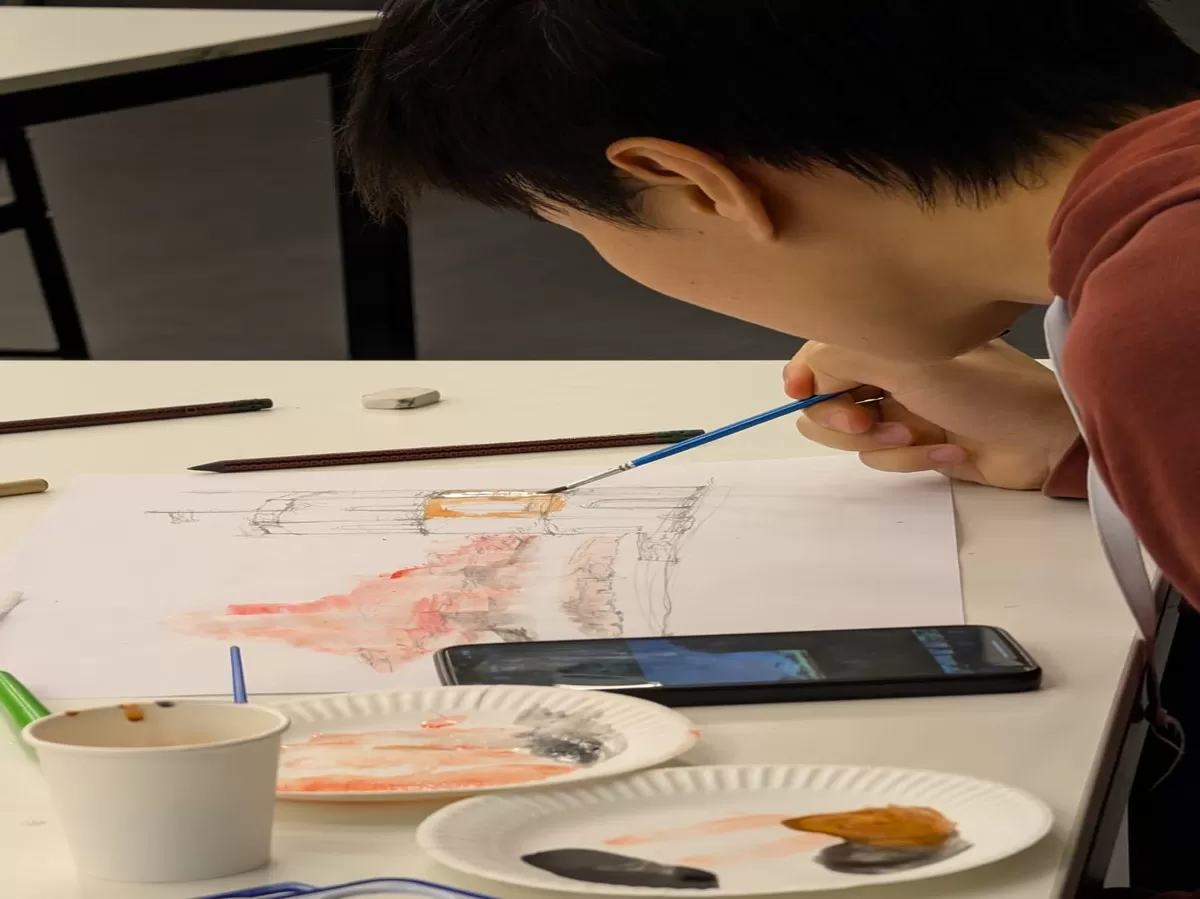 Participant painting