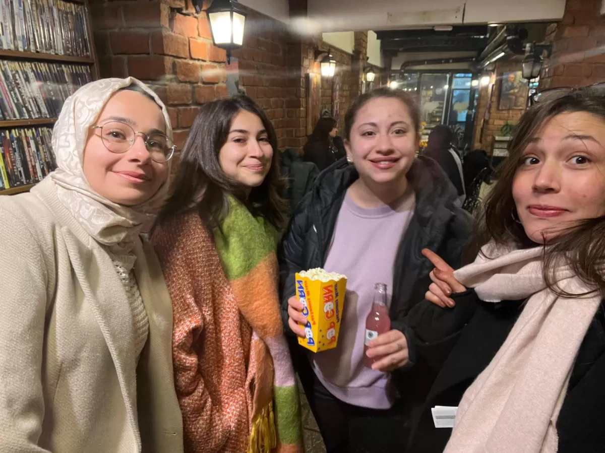 Our members enjoying some popcorn and soda.
