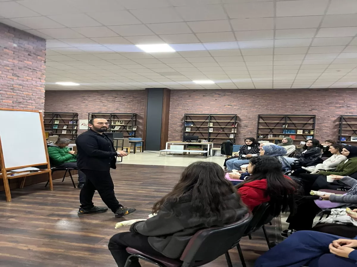 Our members learning some signs with the help of the instructor.