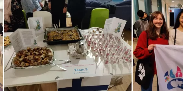 International Food Festival impressions: one food table and the winning teams