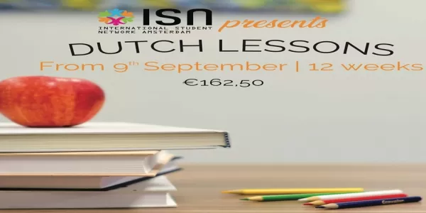 Banner for the ISN language lessons offer