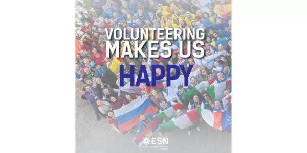 ESN Portugal's volunteer day promotion imagine. 