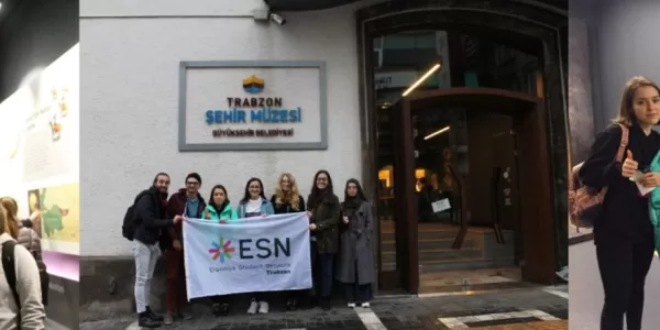 Group of ESNers and Erasmus students in Trabzon City Museum