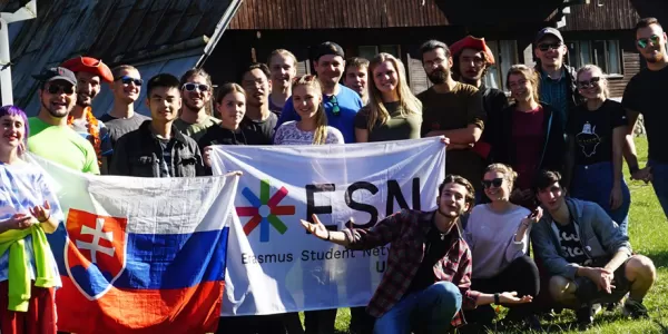 Team of Erasmus+ students andESN UNIZA