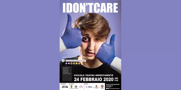Playbill of the play "I don't care"
