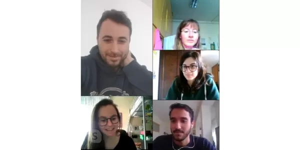 Partecipants during skype call