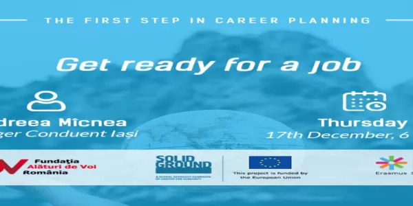 Get Ready for a Job - Andreea Micnea, Manager Conduent Iasi - Thursday, 17th of December, 6PM