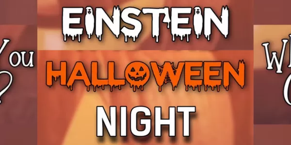Einstein halloween night banner 