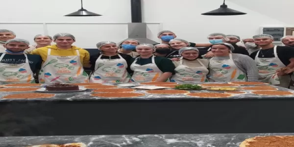 After cooking Lahmacuns, we took a group photo