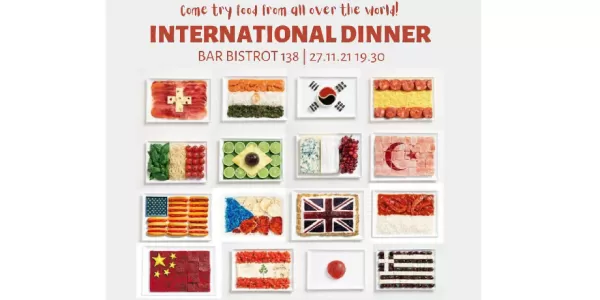 International dinner graphic