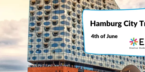 Elbphilharmonie with the event information