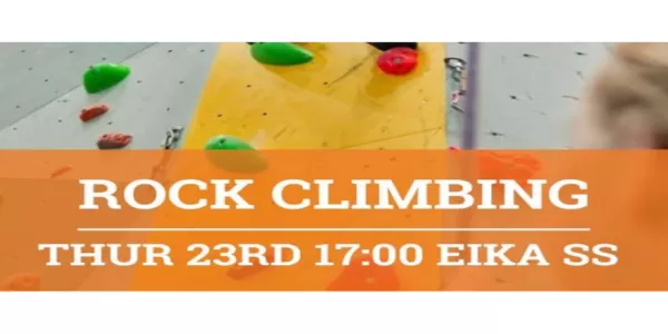 ROCK CLIMBING THURSDAY 23RD 17:00 EIKA SS