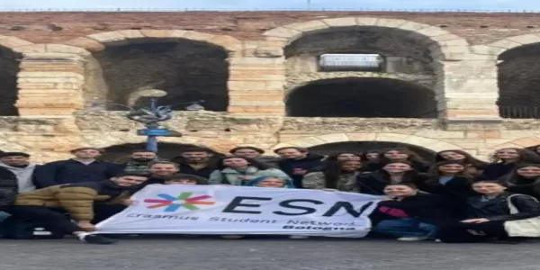 Verona Arena - Picture with section flag