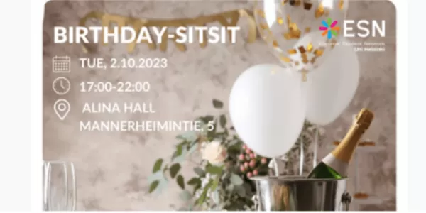 ESN Uni Helsinki's Birthday Sitsit