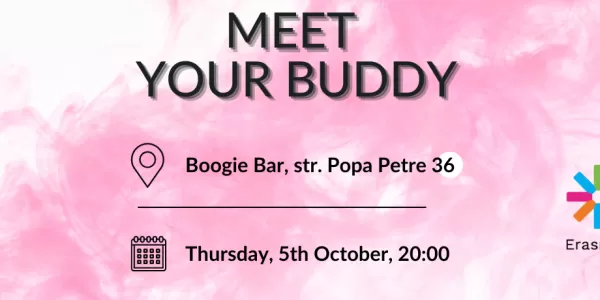Here is the information about the time and location for the Meet your Buddy event.