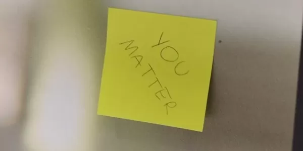 You matter post it note