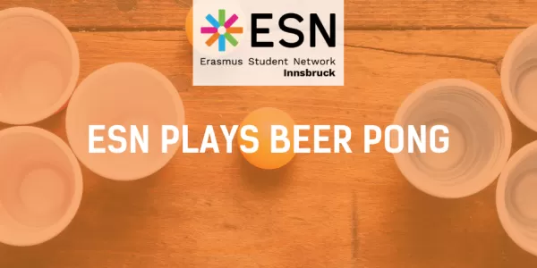 ESN plays beer pong
