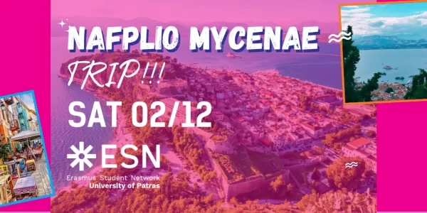 Announcement for the visit to Nafplio - mycenae