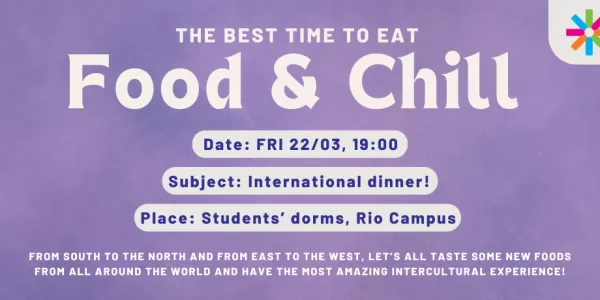 announcement for the international dinner