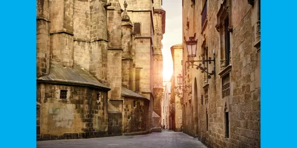 Barcelona's old town streets