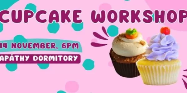A workshop held for decorating cupcakes