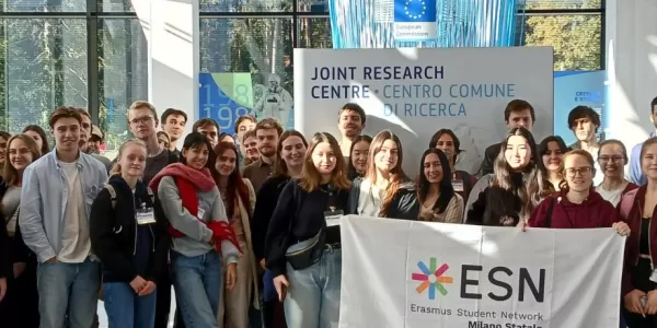 The group visiting JRC centre in ispra