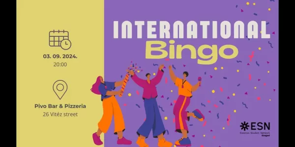 Bingo for the international students to get to know each other