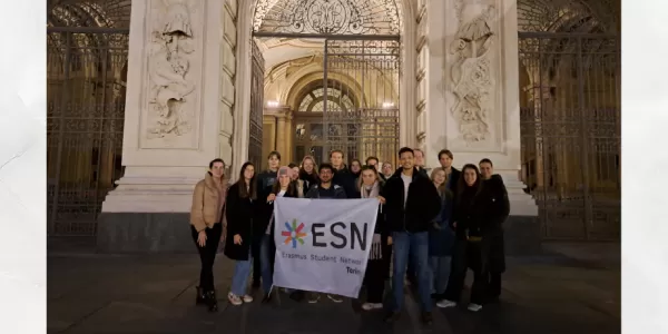 group picture at the museum