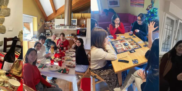 International Students and Italian families during Christmas