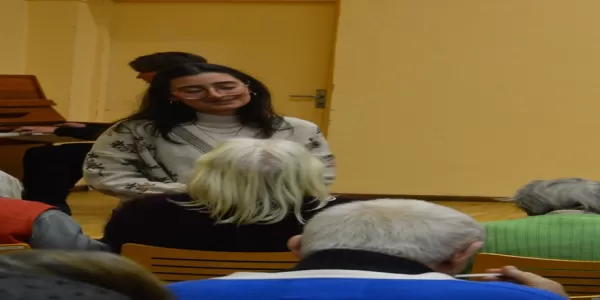 Interaction of an international student with one of the seniors