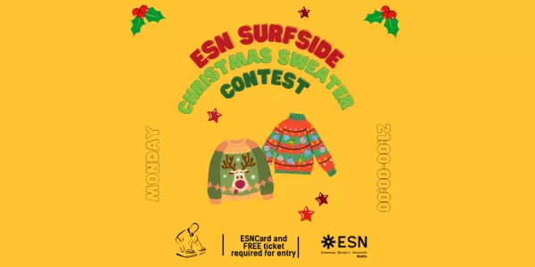 Christmas sweater party at Surfside