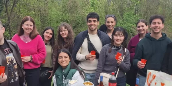 group picture in the park