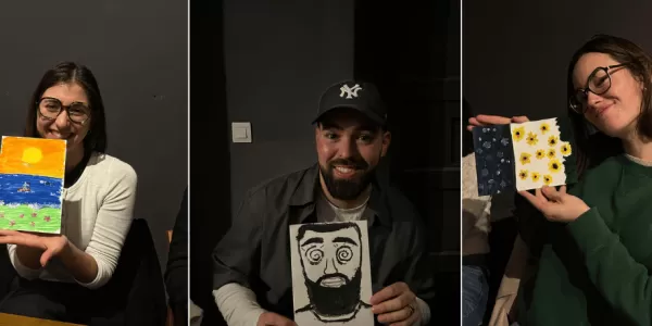 The participants and their paintings