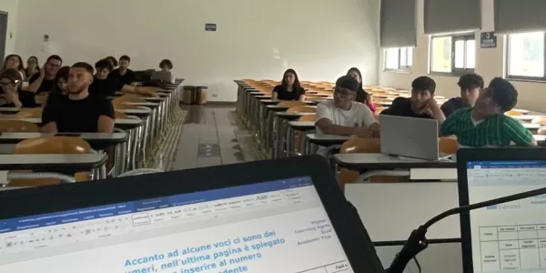 Students attending the meeting