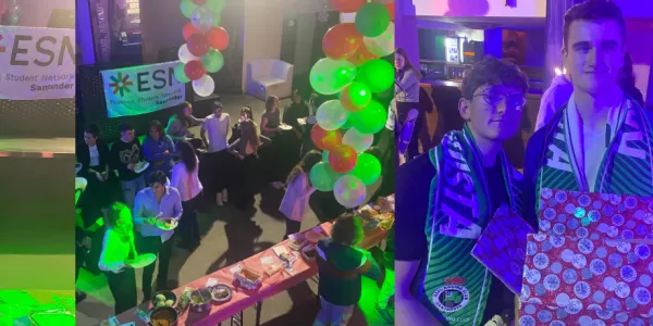 embajadores party banner