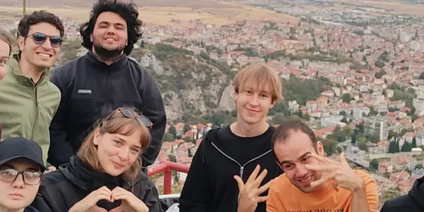 Erasmus student over Asenovgrad